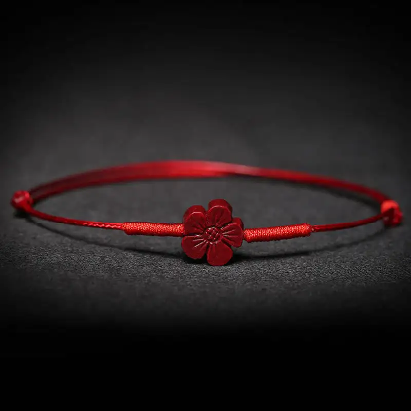 Handmade Plum Blossom Clover Pixiu Lotus Koi Bracelet