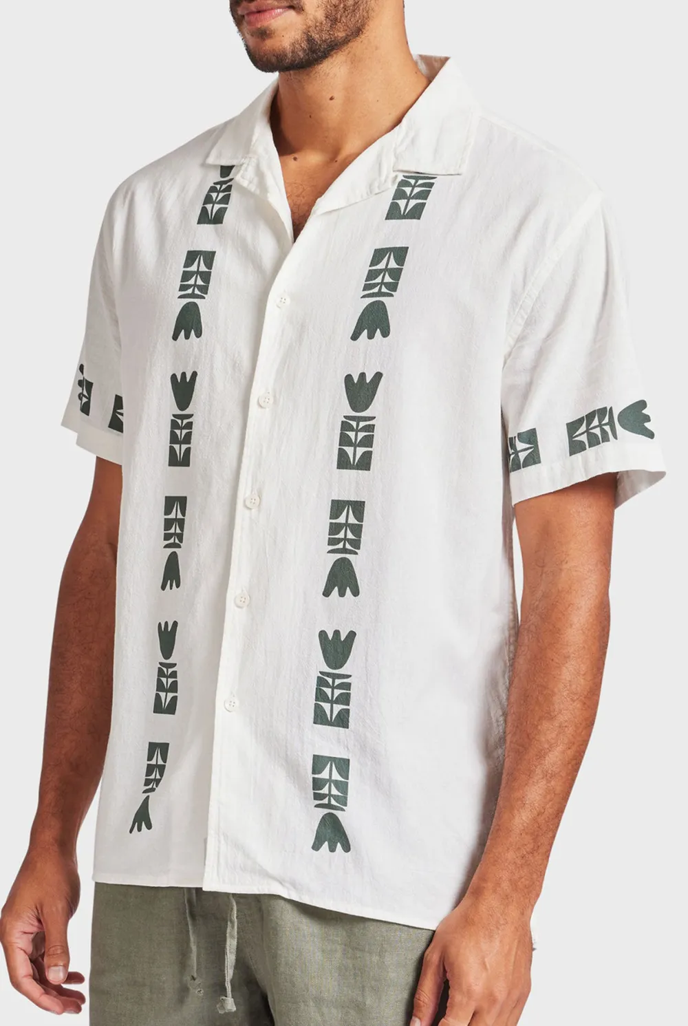 Casual Vacation Camp Collar Short Sleeve Shirt