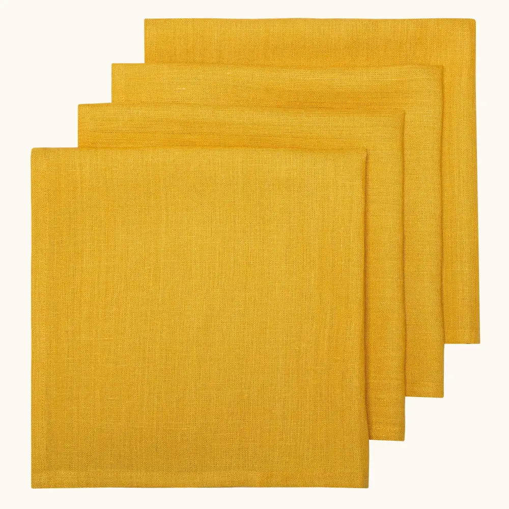Softened Handwoven Linen Napkin Set
