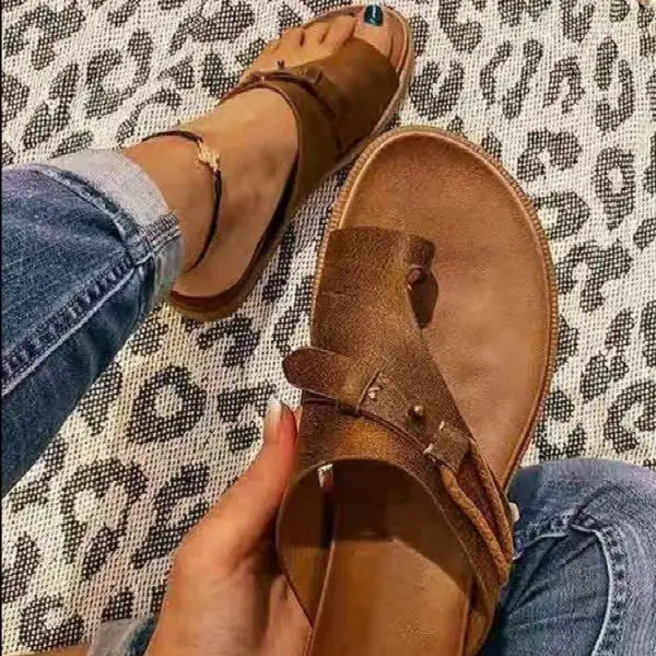 Textured Clean Profile Slide Sandals