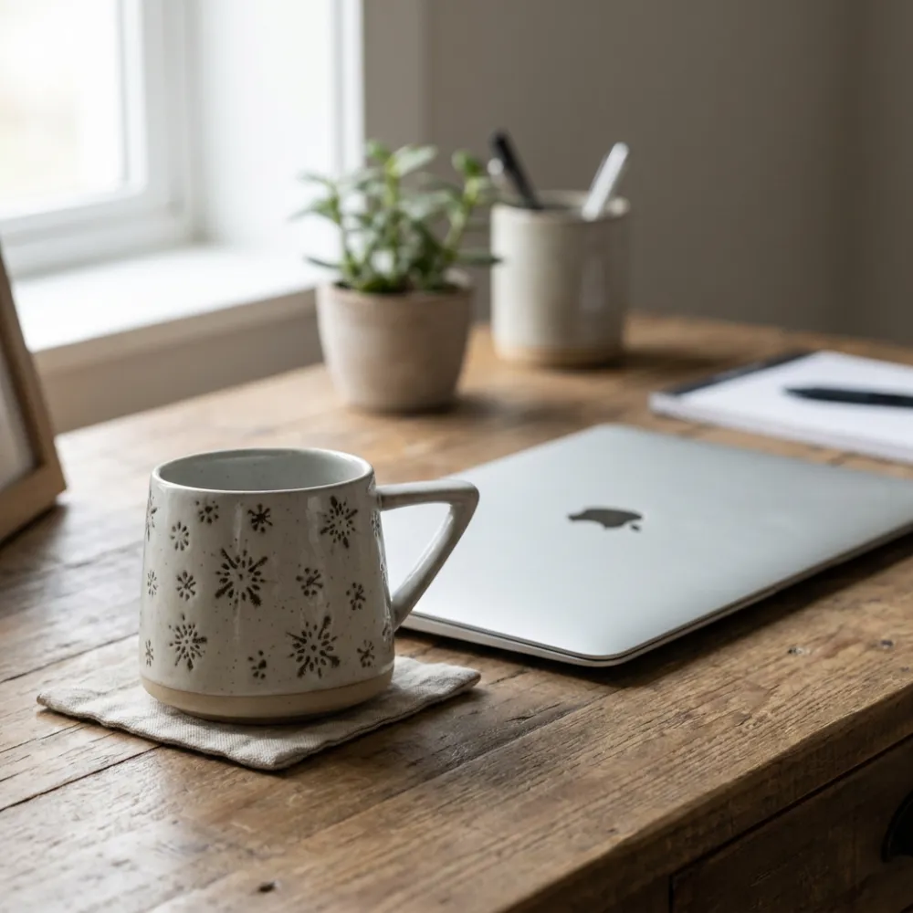 Botanical Ceramic Coffee Mugs