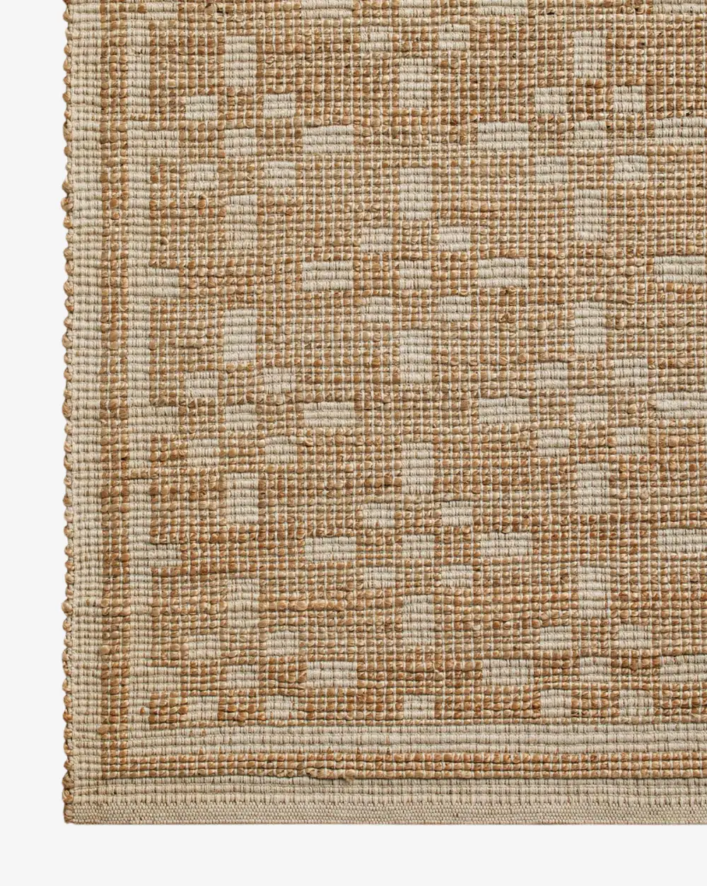 Patterned Handwoven Jute Area Rug