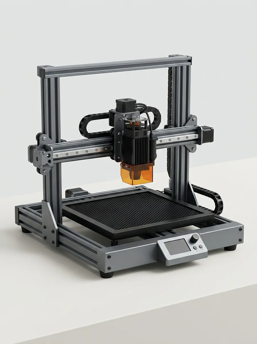 CNC Metal-Frame Desktop Laser Cutting and Engraving Machine for DIY Projects