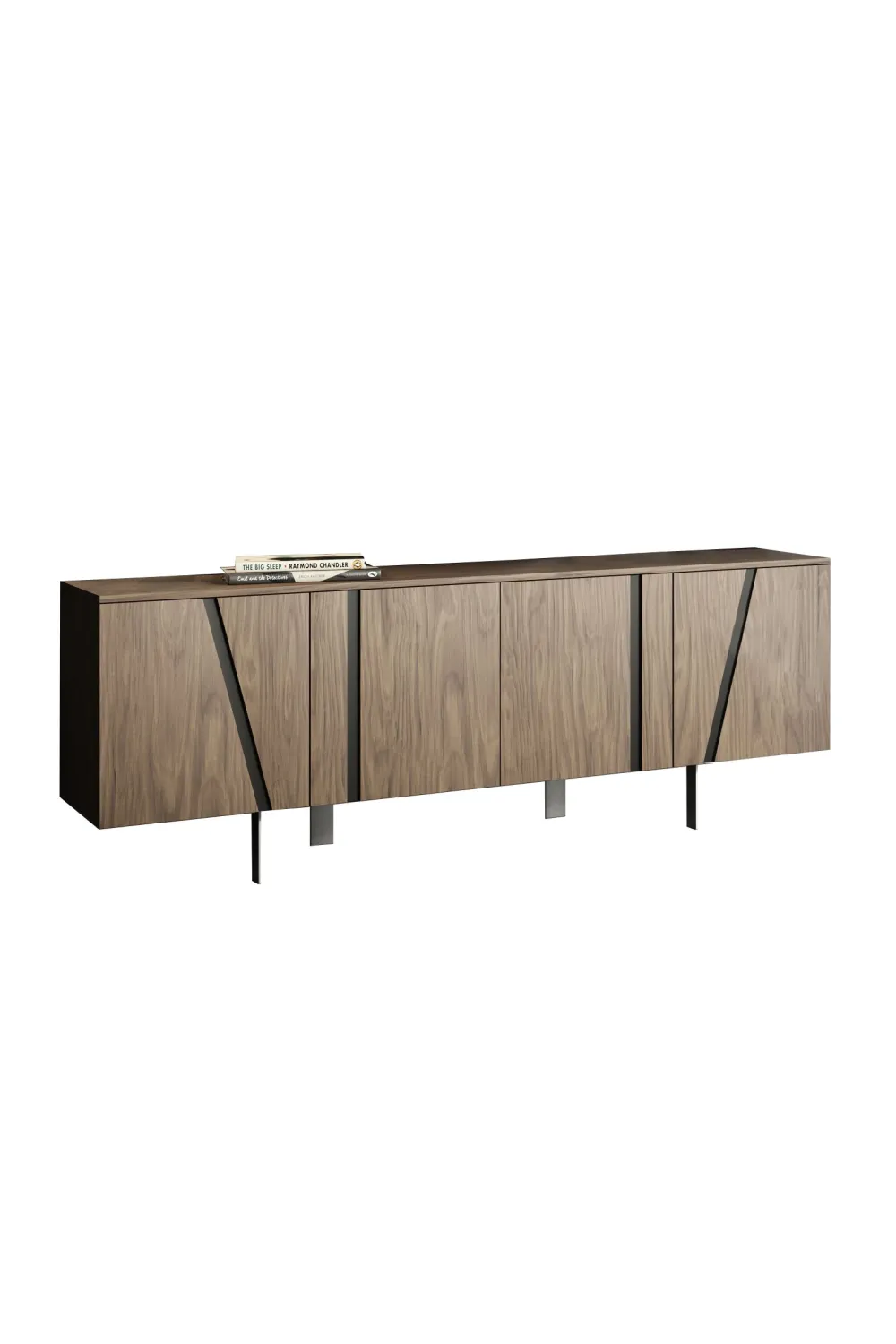 Four-Door Wooden Sideboard