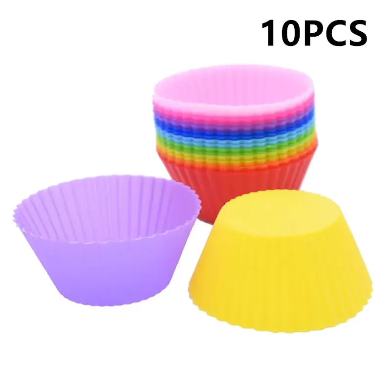 Mold Round Heart Shape Muffin Cupcake Baking Molds
