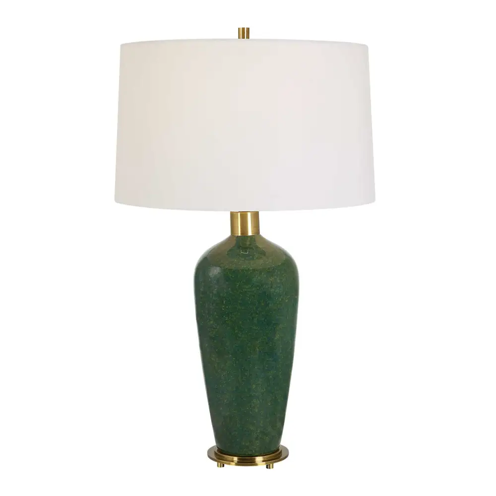 Tapered Ceramic Metal Brass Table Lamp