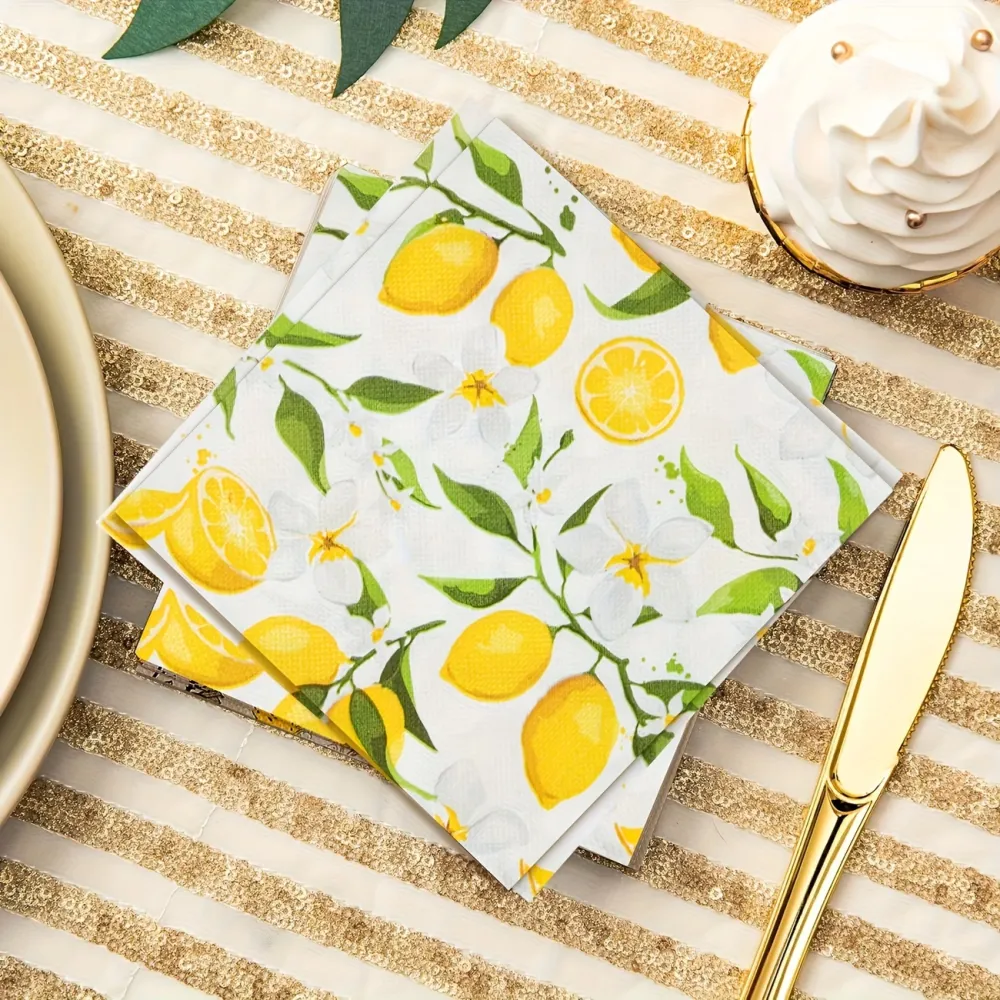 Lemon Paper Napkins
