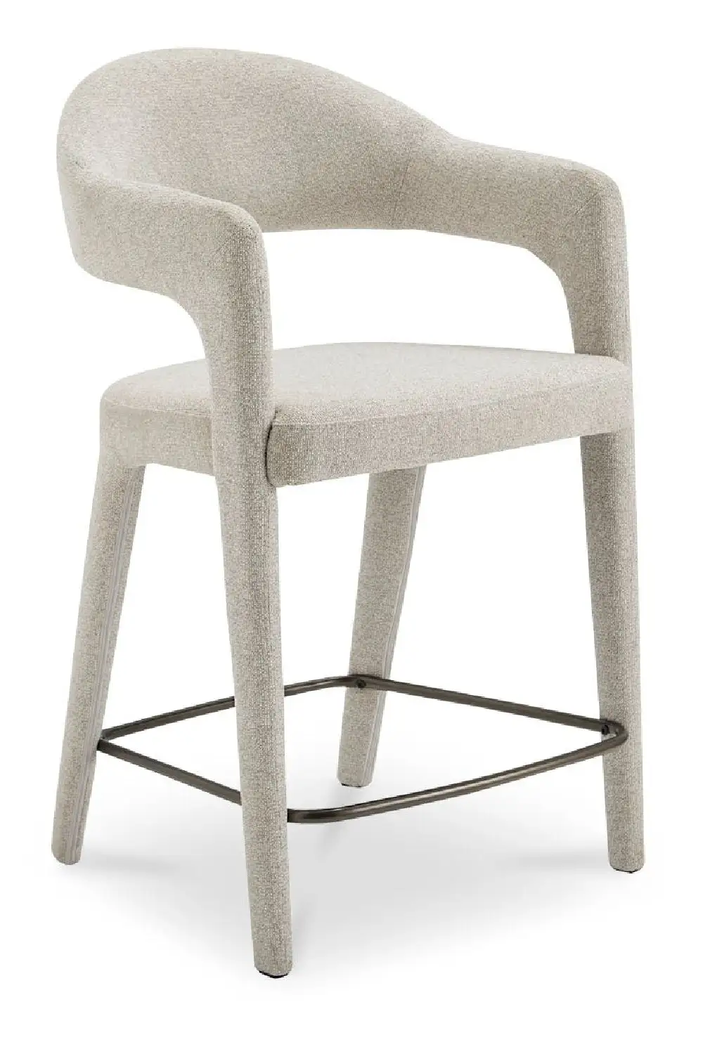 Metal-Framed Contemporary Counter Stool