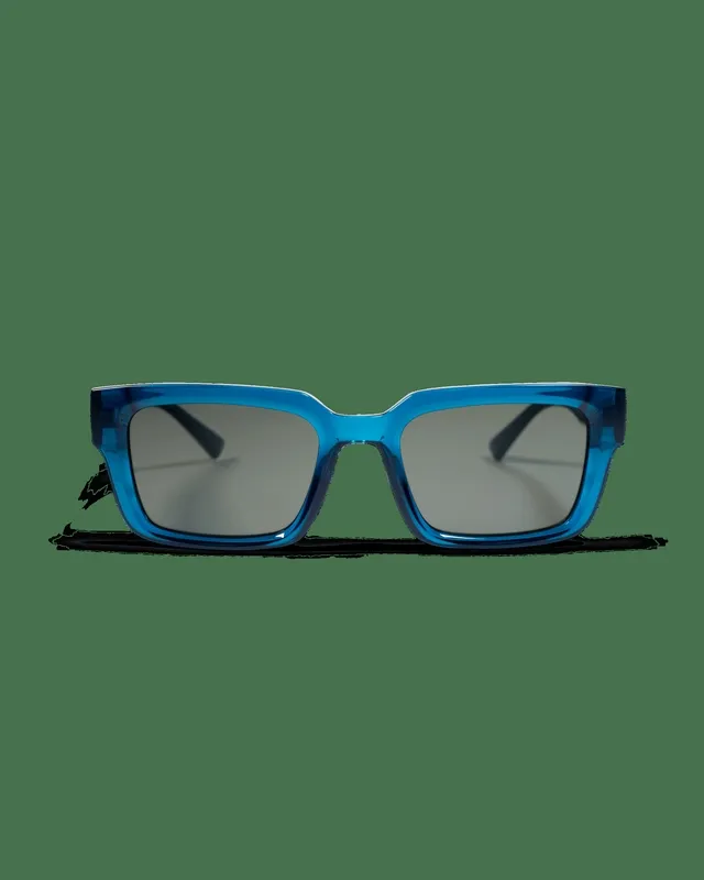 Rounded Frame Sunglasses Blue