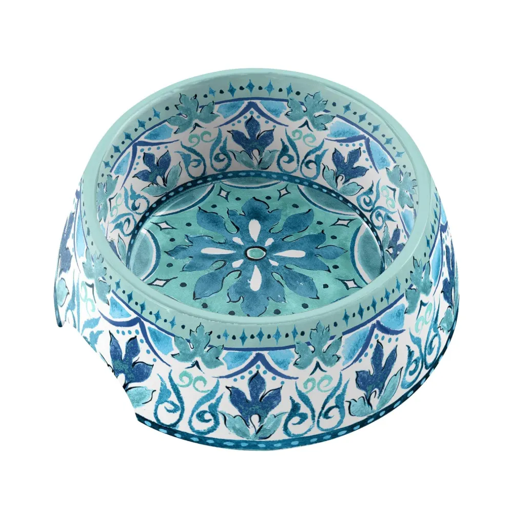 Tile Pattern Pet Bowl