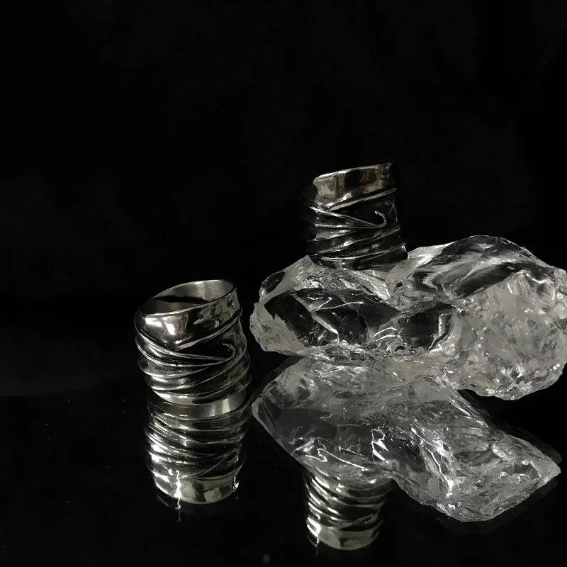 Liquid Metal Texture Ring