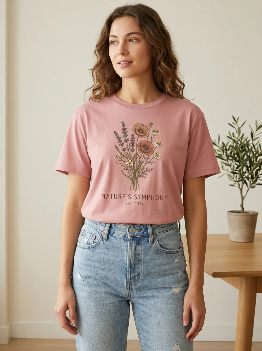 Nature Lover Wildflower Bouquet T-Shirt