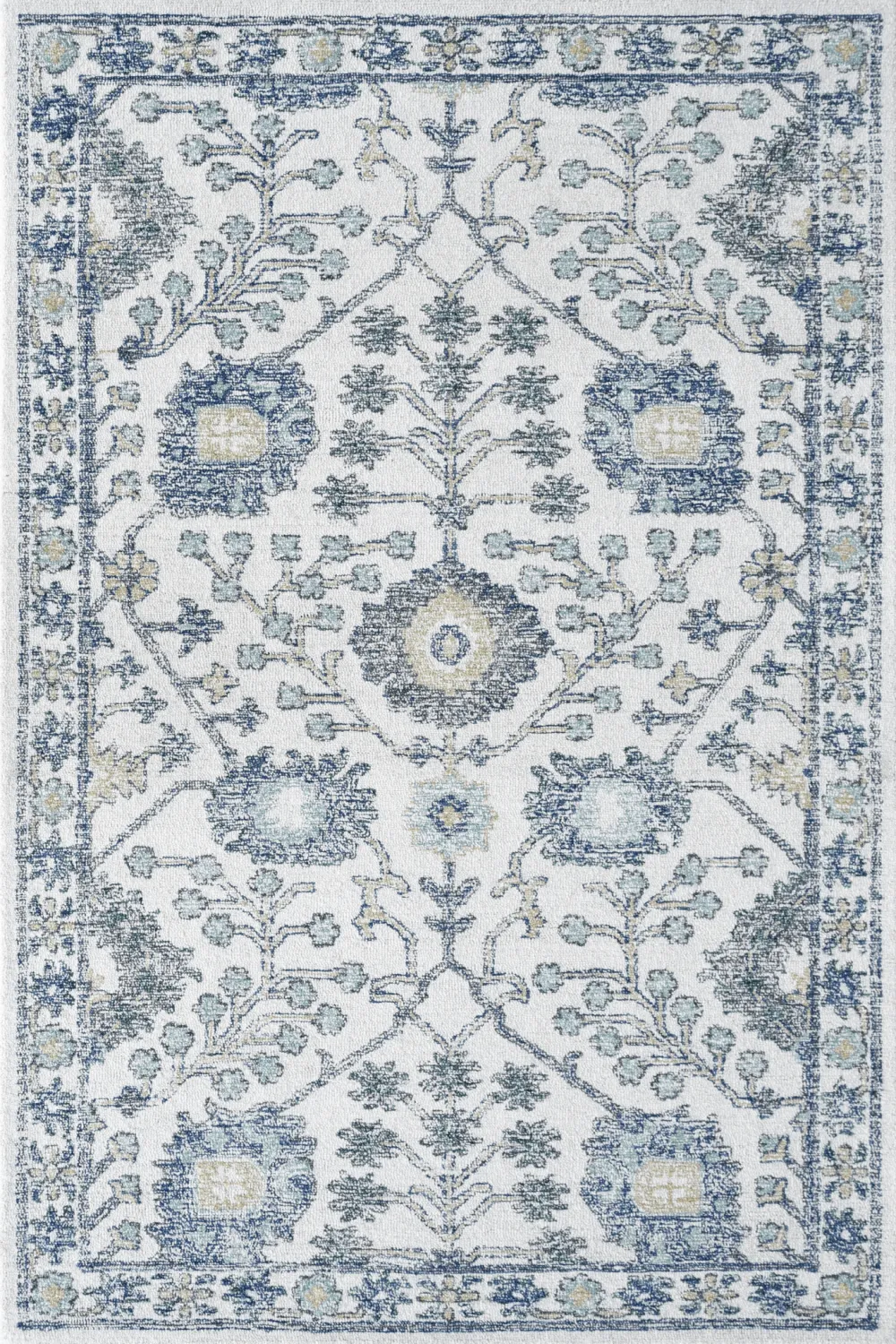 Artisan Crafted Floral Botanical Wool Area Rug
