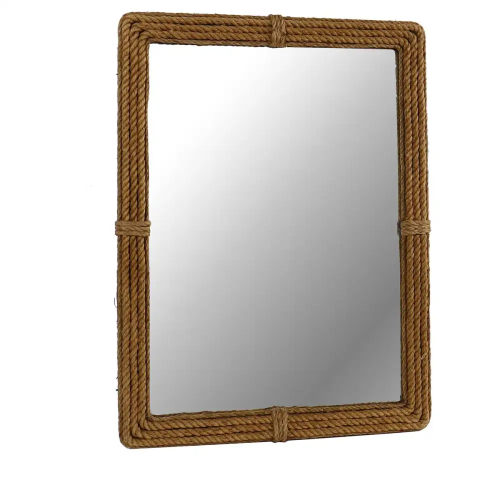 Rope Detail Rectangular Wall Mirror