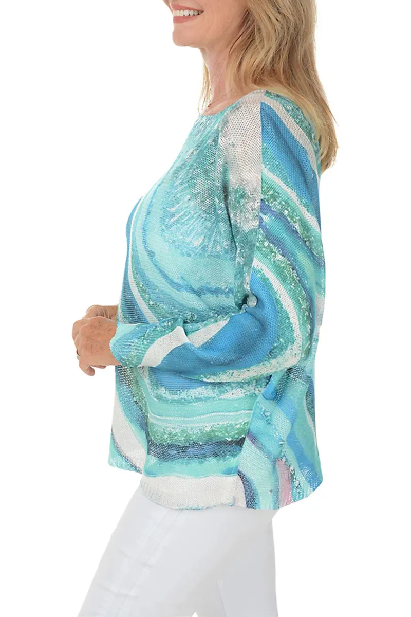 Ombre Waves Lightweight Sweater