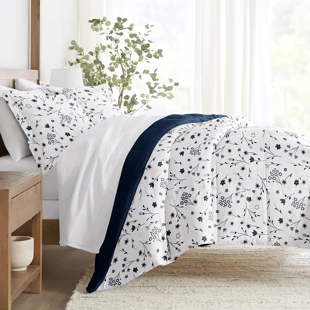 Forget Me Not Reversible Down Alternative Comforter Set