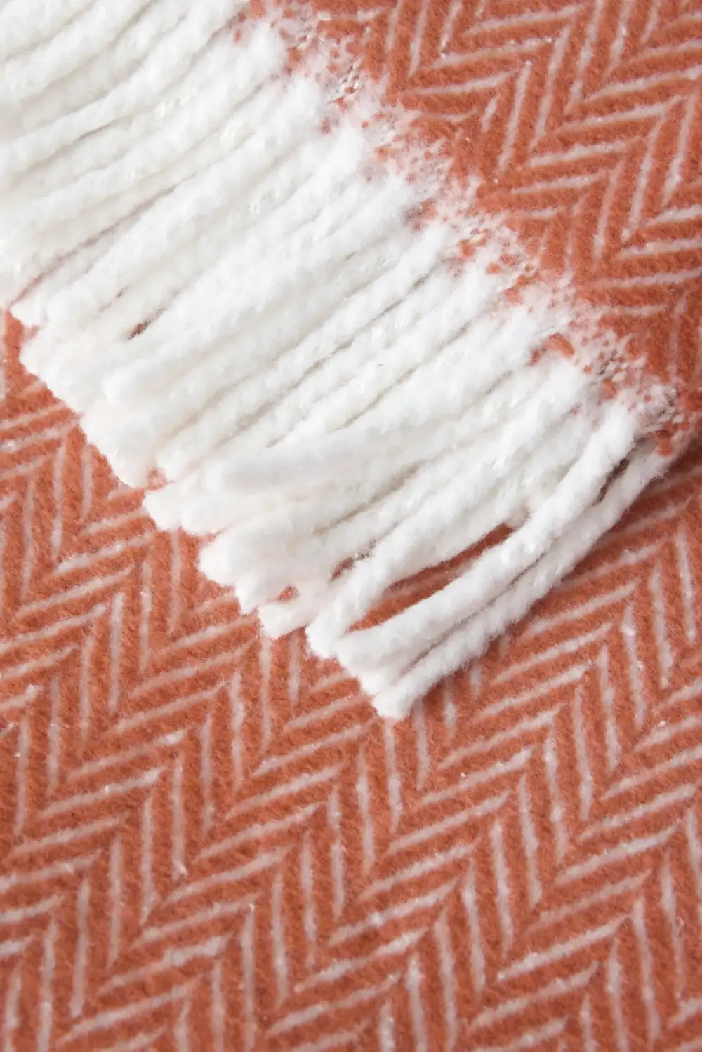 Textured Cotton Blend Throw