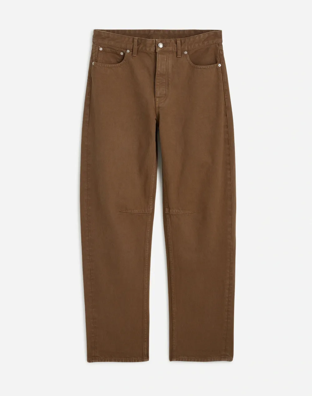 The Darted Barrel-Leg Jean In Garment-Dyed Denim