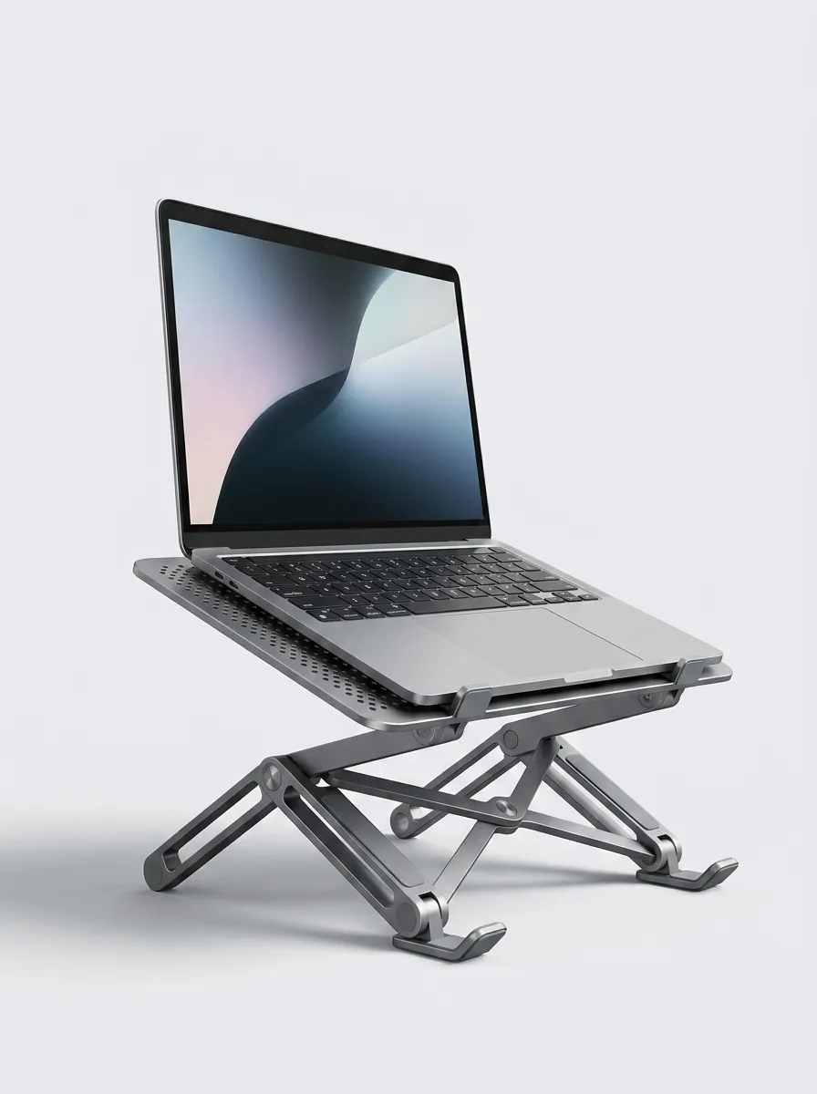 Compact Ergonomic Adjustable Aluminum Laptop Stand