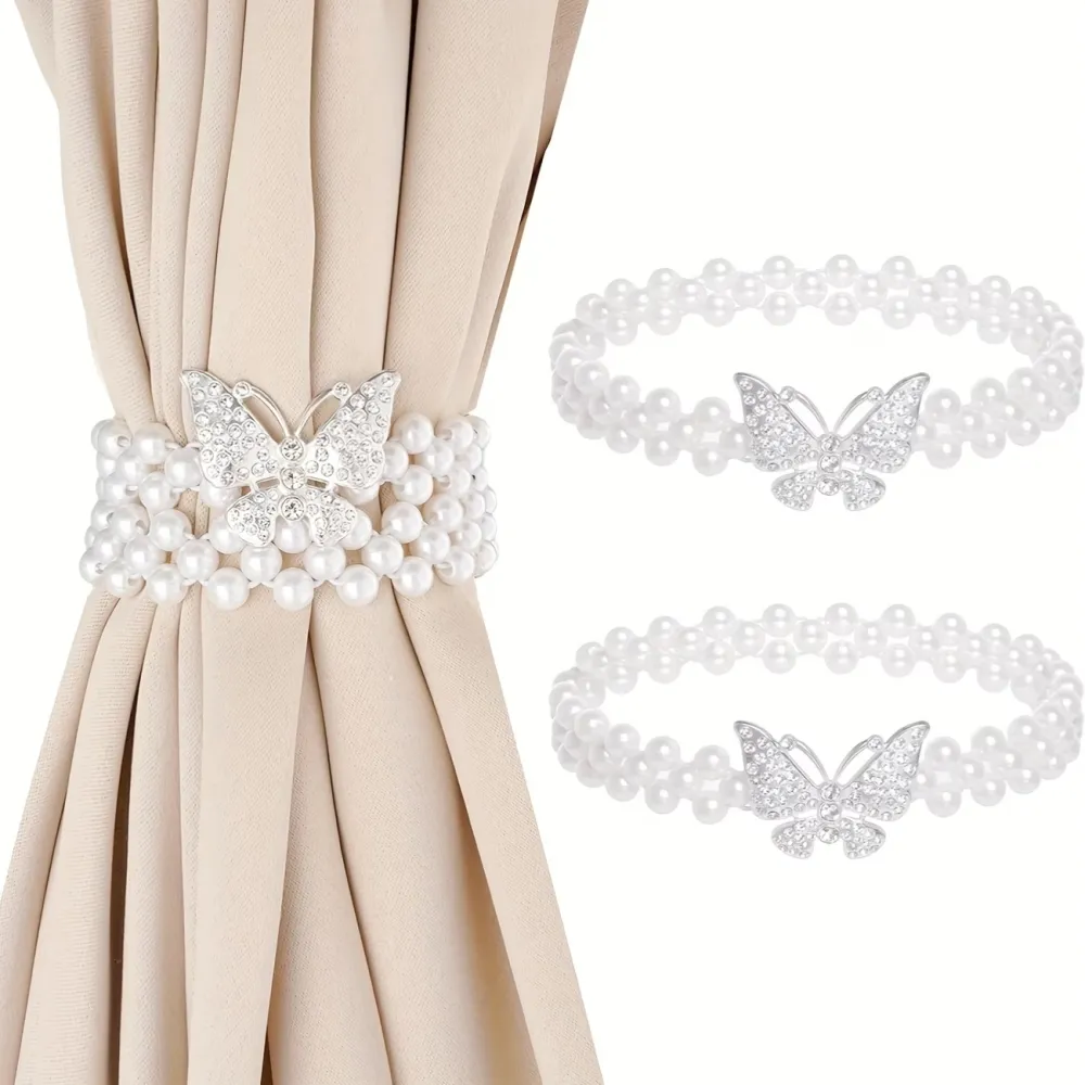 Butterfly Pearl Curtain Tiebacks