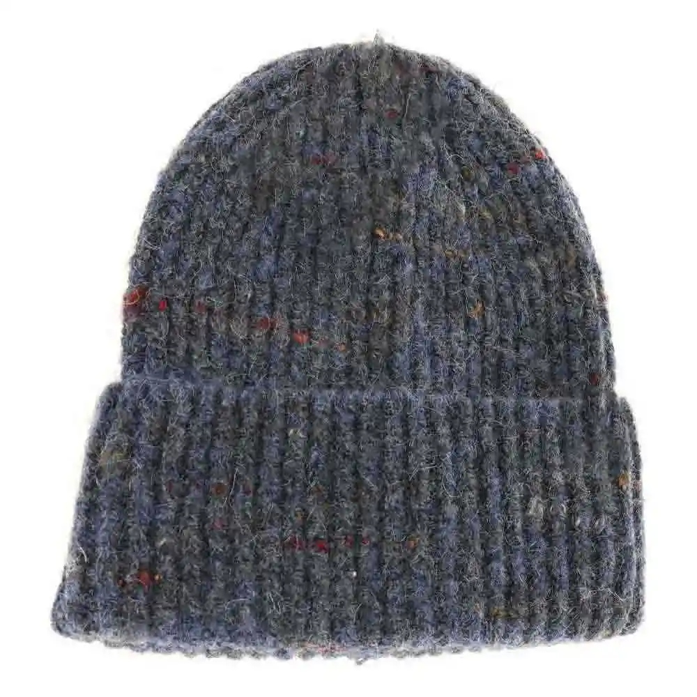 Unisex Marled Knit Cuff Beanie