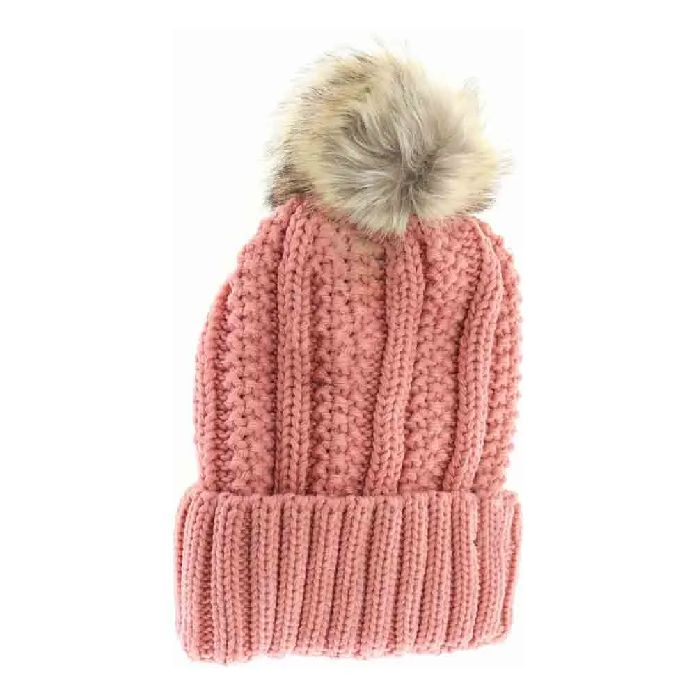 Pom Fuzzy Beanie
