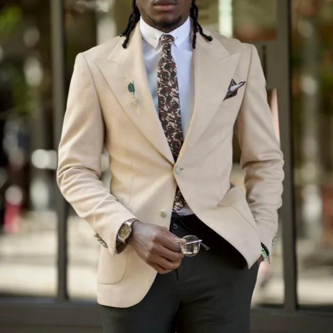 Slim Fit Nubuck Blazer