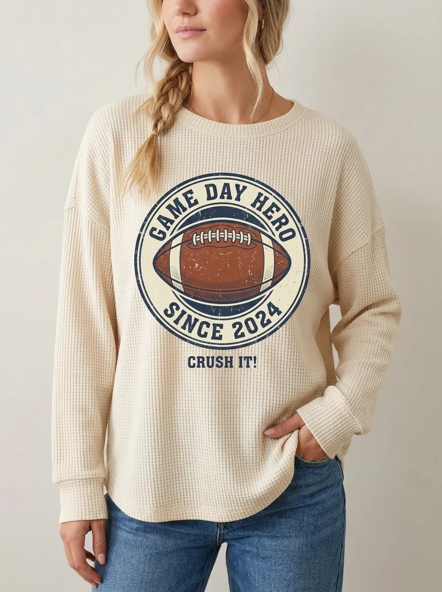 Football Graphic Casual T-Shirt