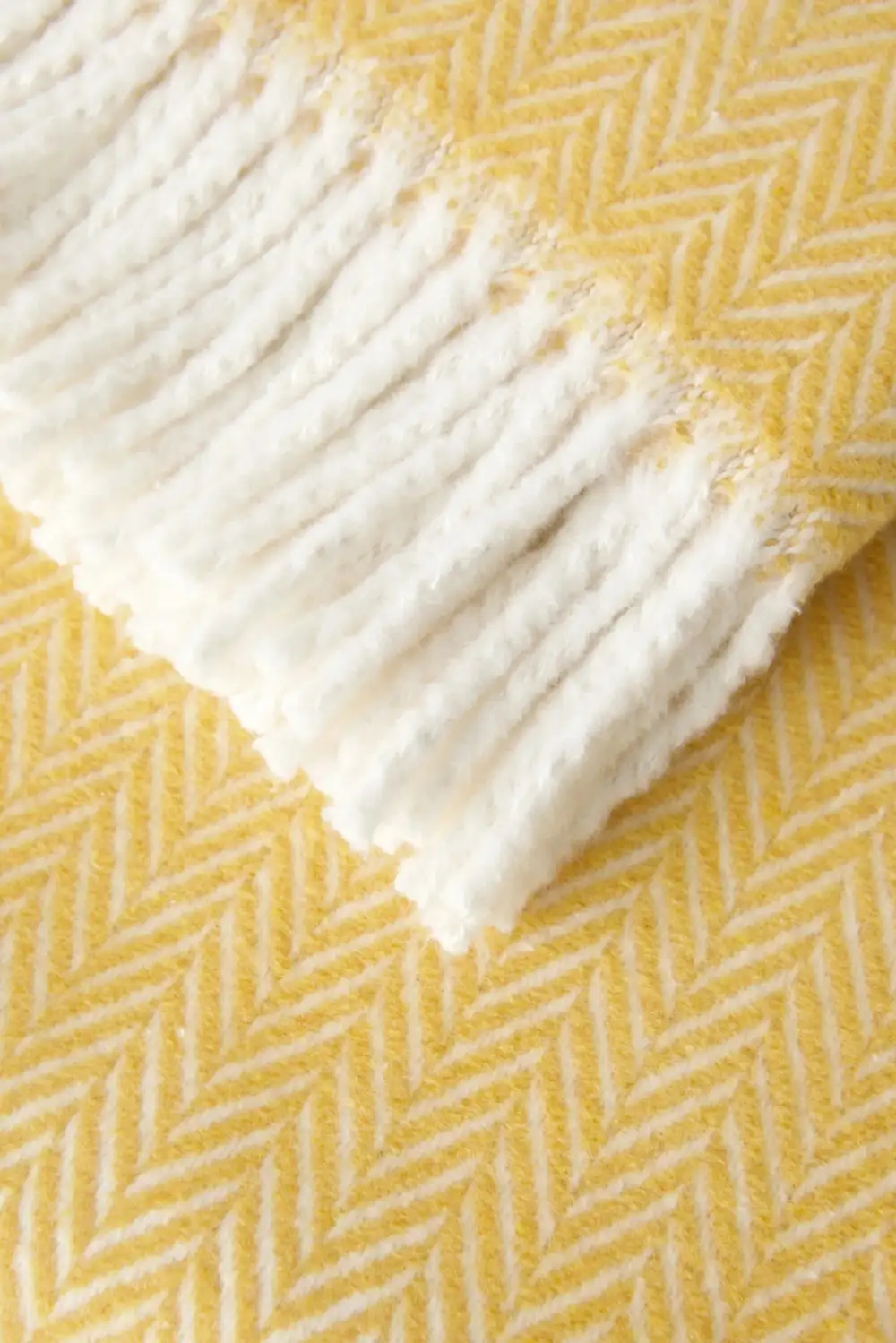 Textured Cotton Blend Throw