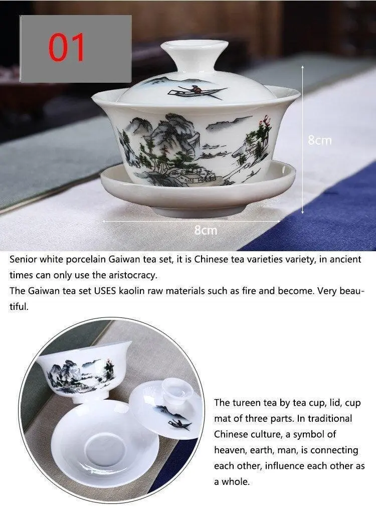 Porcelain Zen Tea Set