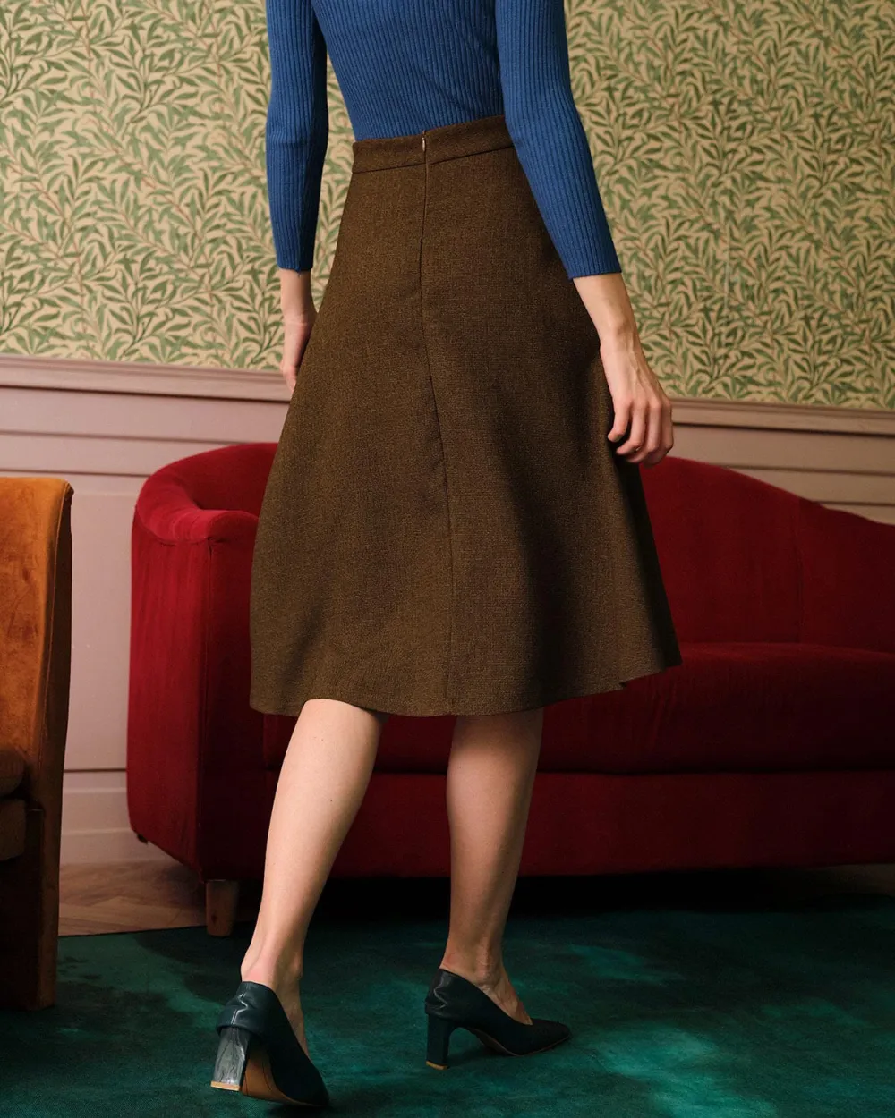 Casual Style Brown Skirt