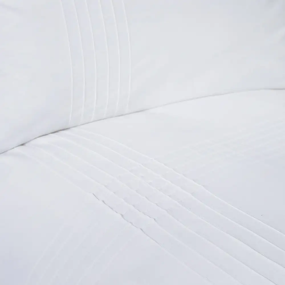 Reversible Plain Cotton Duvet Cover Set