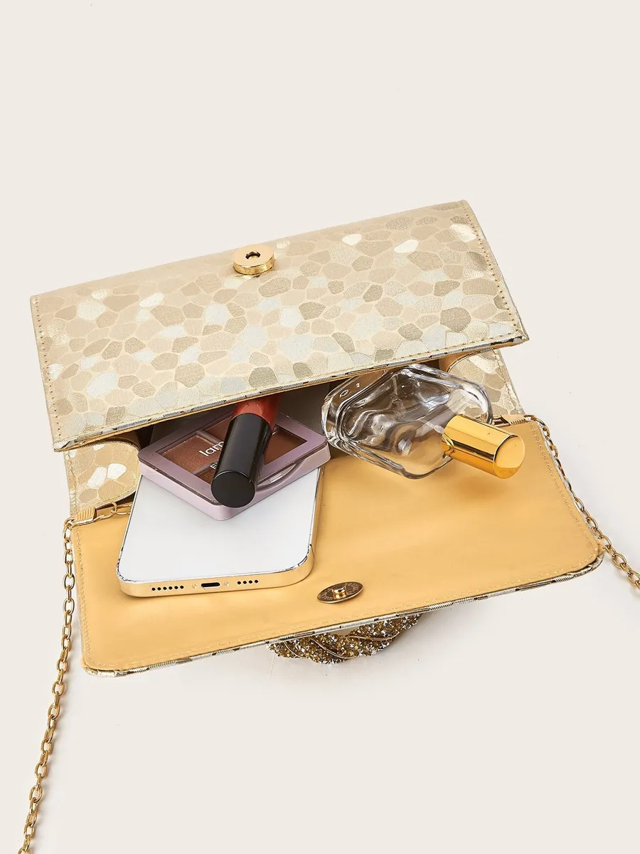 Gemma Sequined Chain Handbag