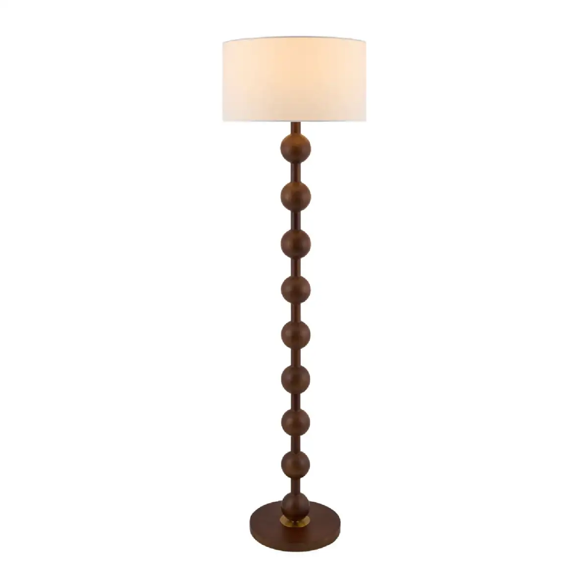 Wood-Veneer Floor Lamp