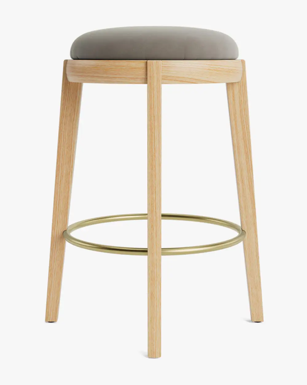 Modern Leather Counter Stool