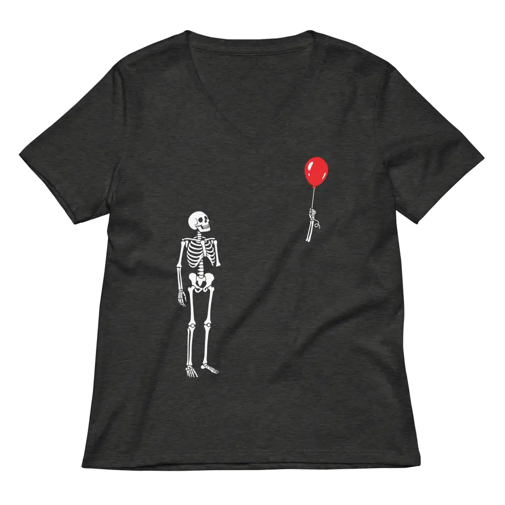 Balloon Print V Neck Tee
