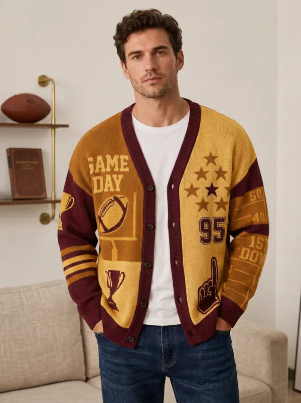 Men's Football Game Day Cardigan