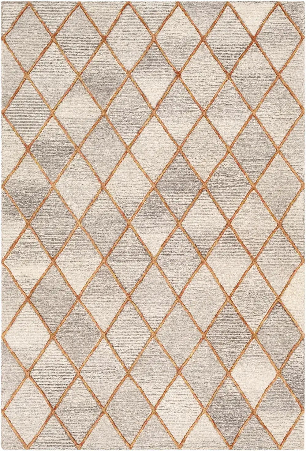 Understated Contemporary Hand Tufted Wool Area Rug