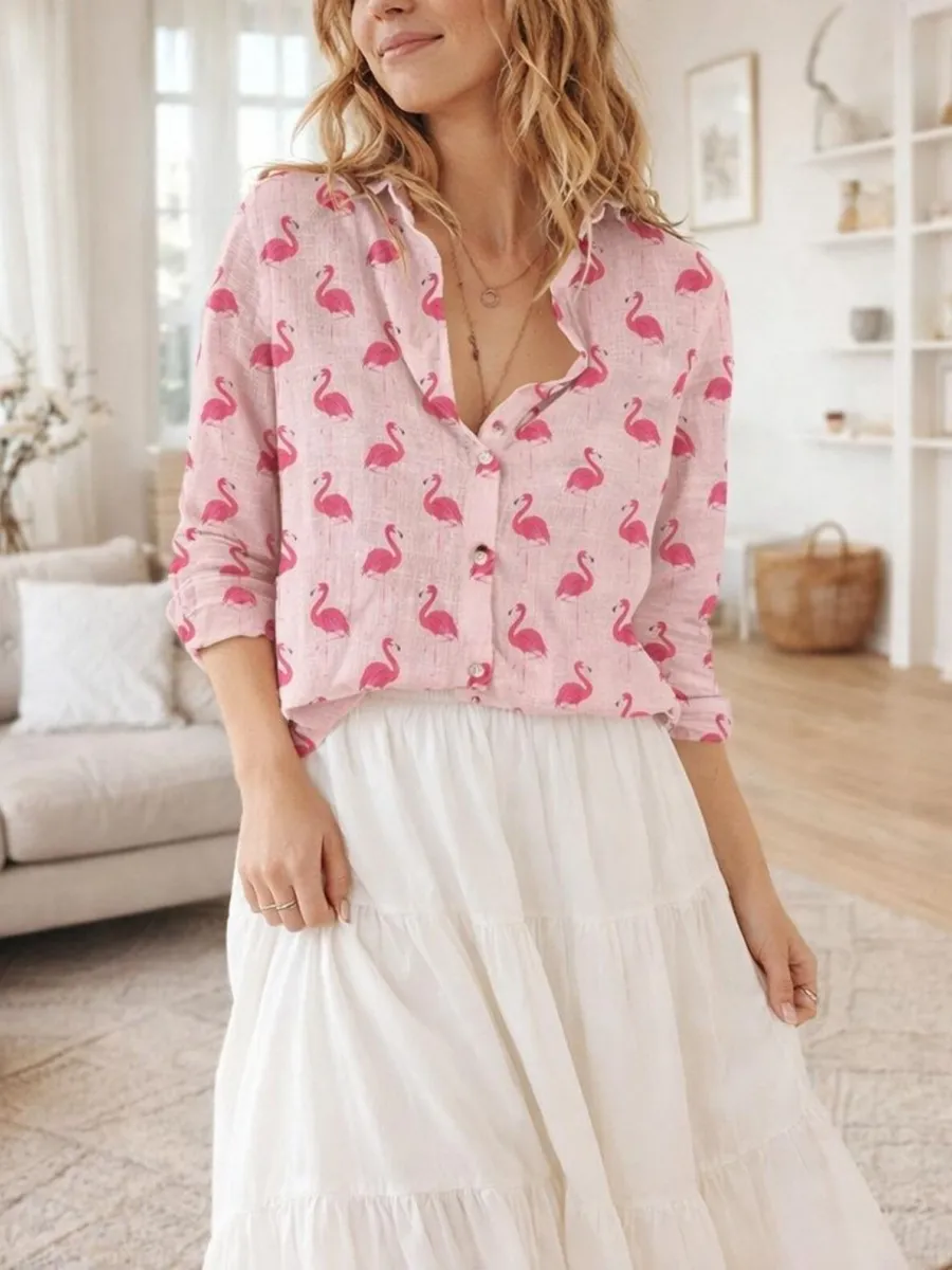 Casual Flamingo Shirt