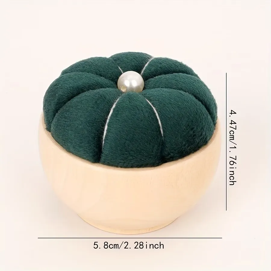 Velvet Pumpkin Pin Cushion