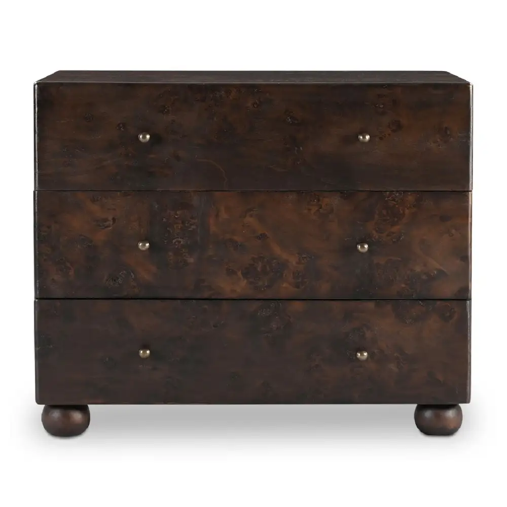 Burl Drawer Nightstand