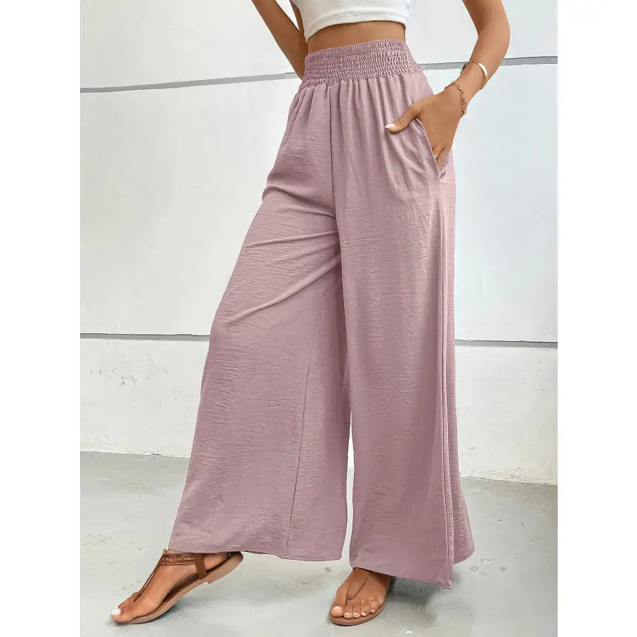 Soft High Waisted Wide Leg Pants