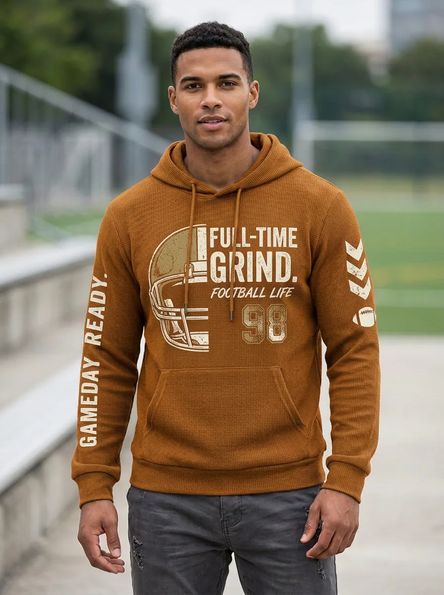 Men's Football Grind Helmet Hoodie