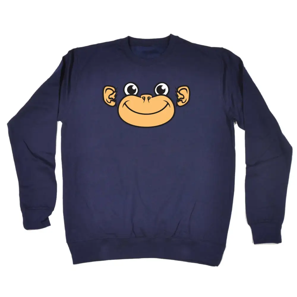 Monkey Face Graphic Sweatshirt