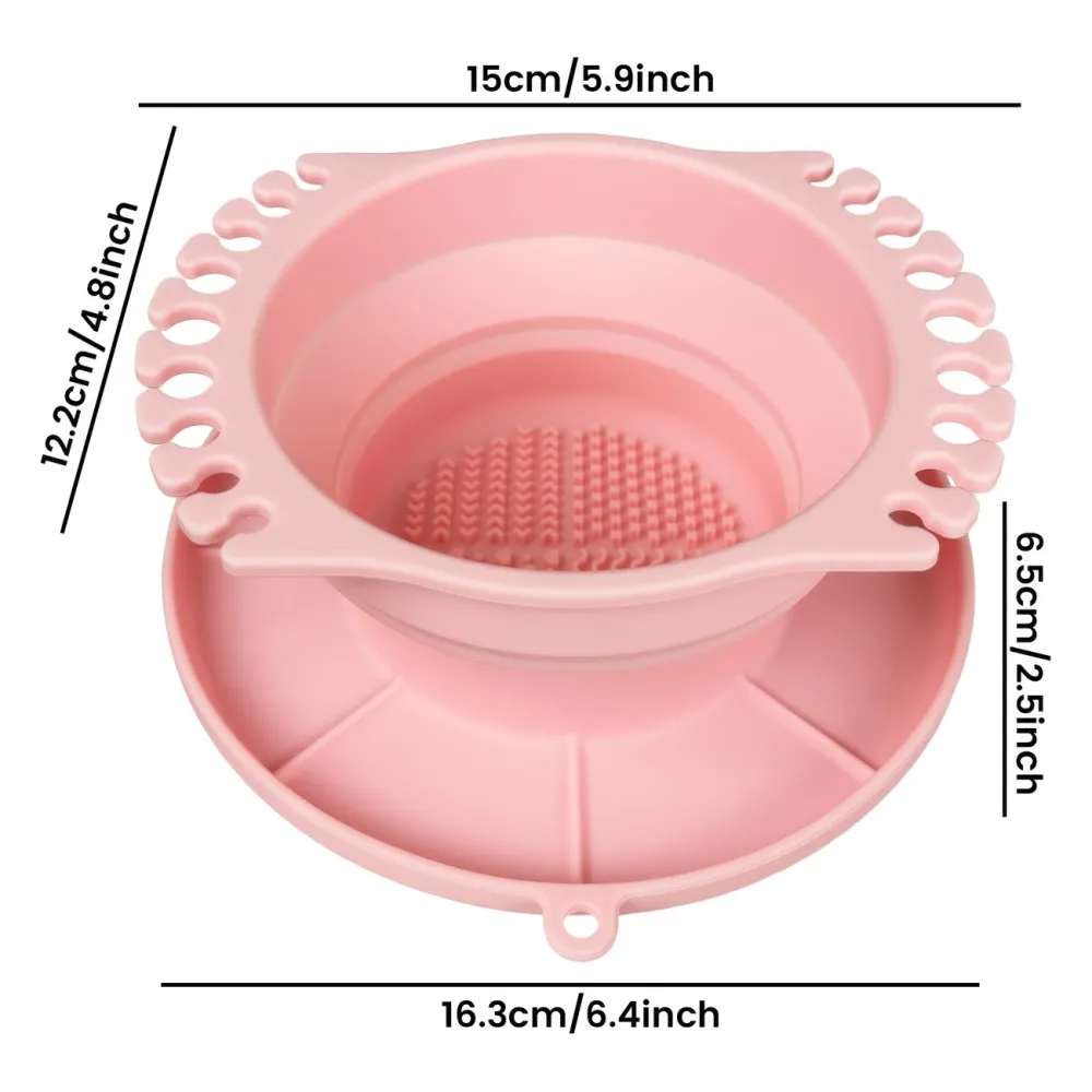 Collapsible Makeup Brush Cleaner