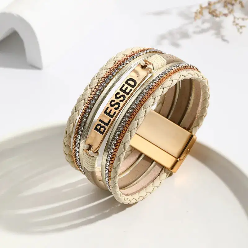 Blessed Message Layered Bracelet