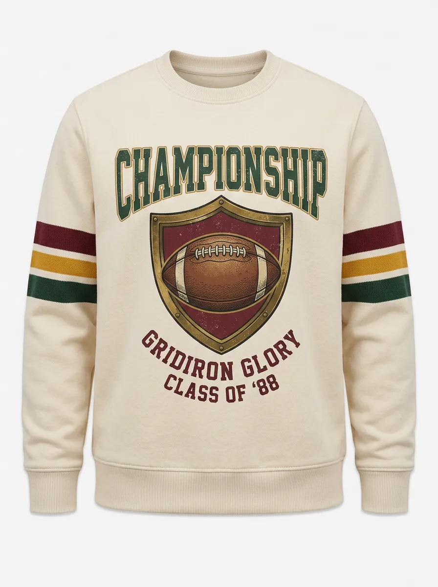 Men's Team Spirit Classic Football Long Sleeve T-Shirt