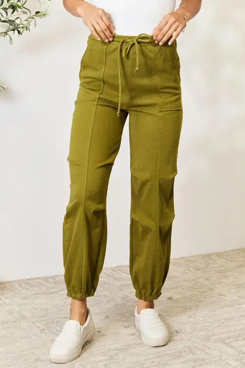Drawstring Sweatpants Pocket Denim Jeans
