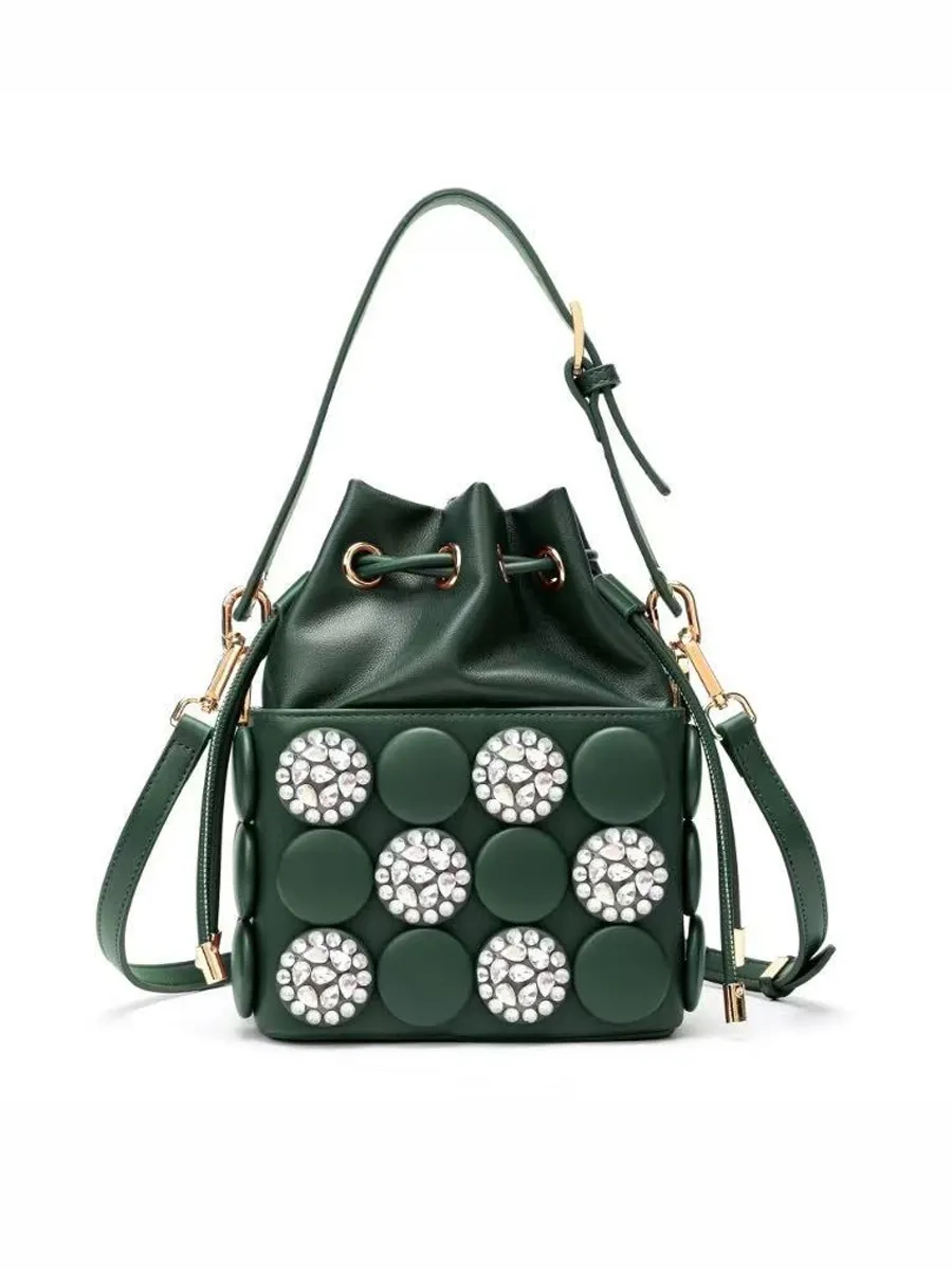 Persephone Retro-Button Cylindrical Bag