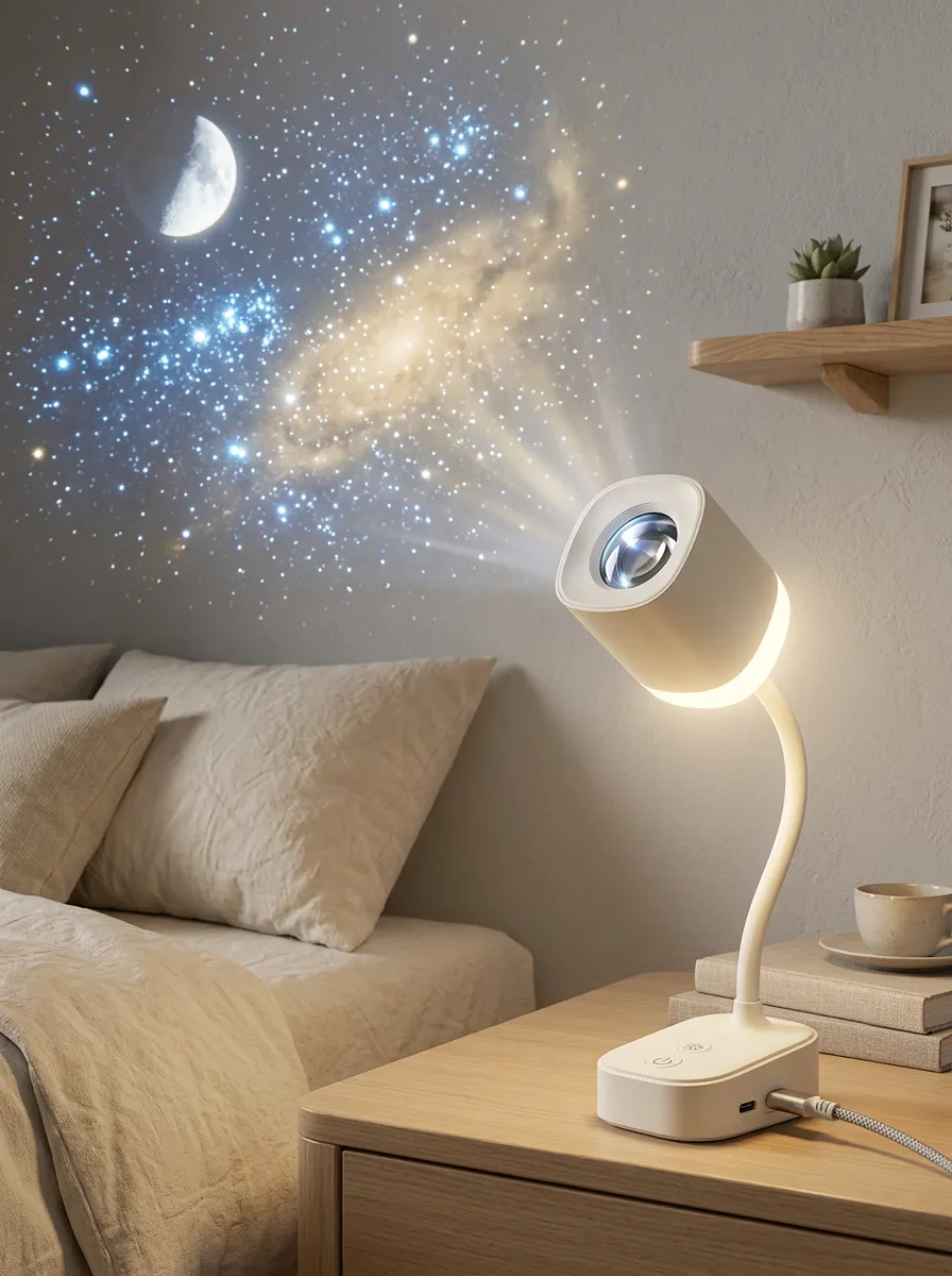 Galaxy Moon Star Projector LED Night Light